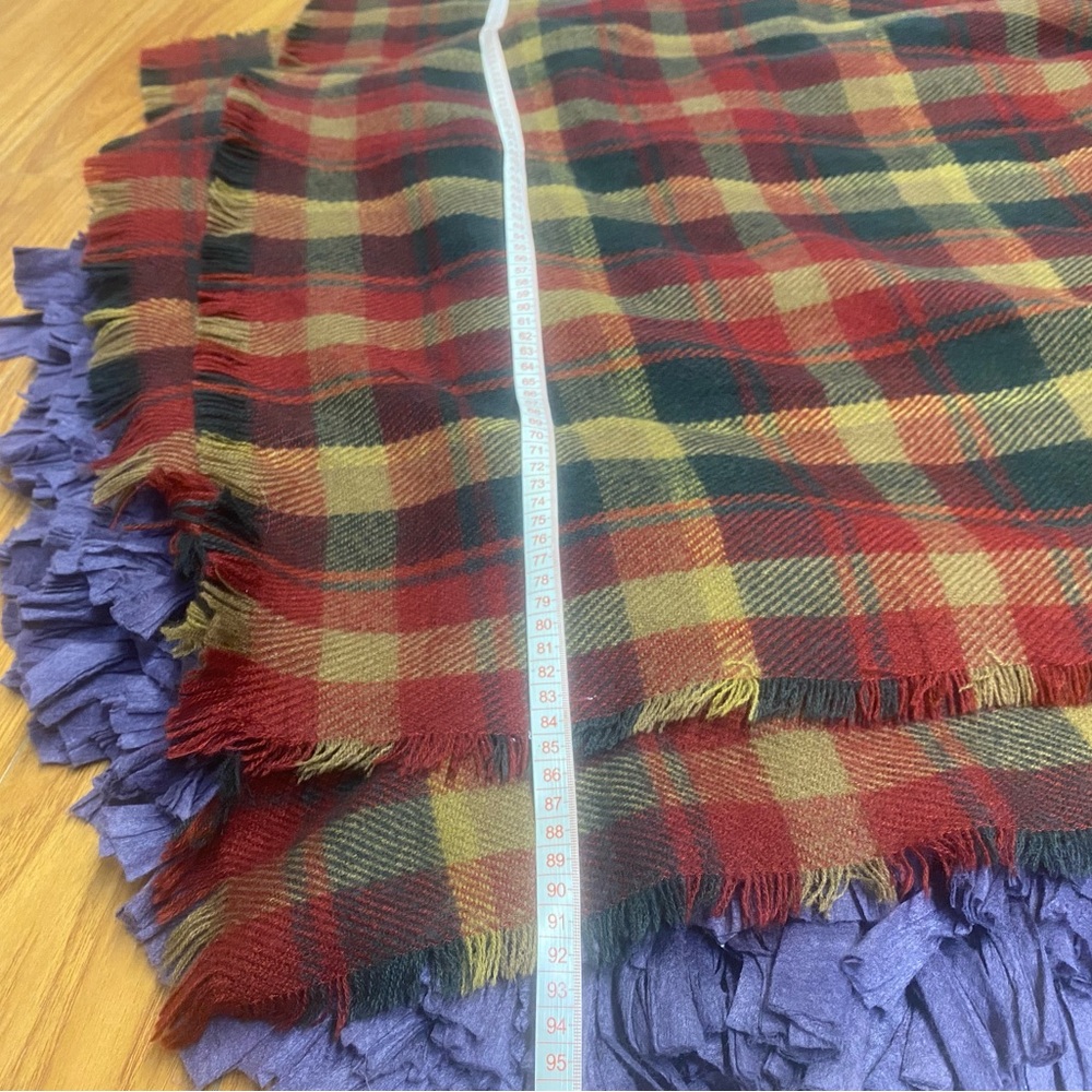 Chaos cashmere/wool hat and plaid scarf - Picture 7 of 7
